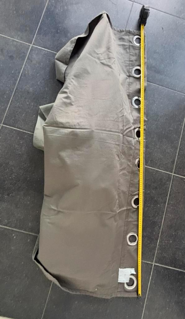 4x IKEA Merete Gordijn - Groen,kaki met Ringen (145x300 cm), Huis en Inrichting, Stoffering | Gordijnen en Lamellen, Gebruikt