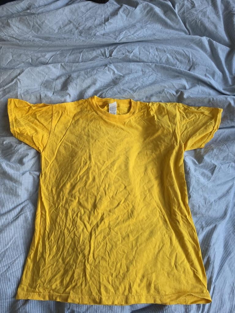 Geel shirt, Ophalen, Geel, Nieuw, Fruit of the loom