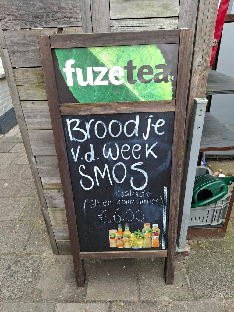 Stoepbord krijtbord Fuze Tea, Ophalen
