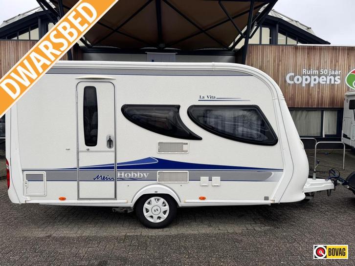 Hobby La Vita 400 SF 2010 MOVER + TENT!!!, Caravans en Kamperen, Caravans, Bedrijf, tot en met 4, 750 - 1000 kg, Treinzit, Hobby