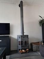 Barbas houtkachel met houtvak en dikwandige pijp, Huis en Inrichting, Kachels, Ophalen, Gebruikt, Houtkachel, Vrijstaand