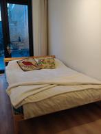 IKEA NEIDEN Bed, pine, 140x200 cm, Ophalen, Bruin, Tweepersoons, 140 cm