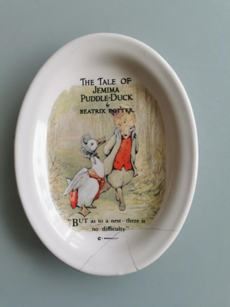 Ovale schaal The Tale of Jemima Puddle-Duck Beatrix Potter, Antiek en Kunst, Antiek | Porselein, Ophalen of Verzenden