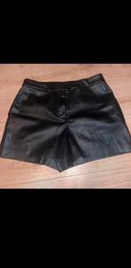 Leren short, Kleding | Dames, Verzenden, Zo goed als nieuw, Zwart, Boven de knie
