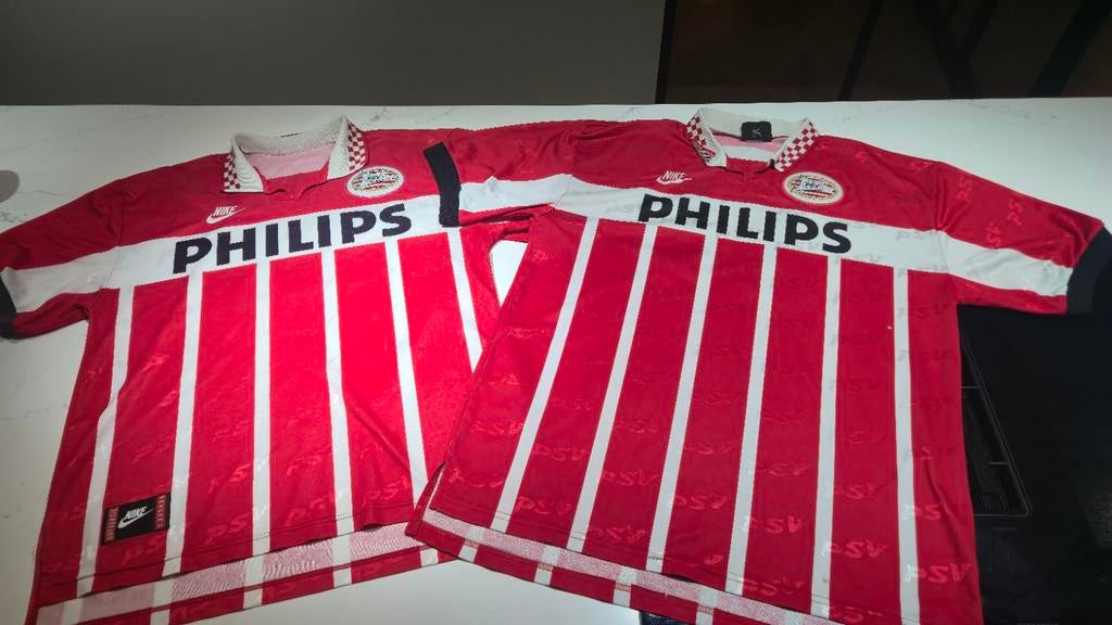Matchworn/team PSV Thuisshirt 1995-1996 Nike #11 Philip Cocu, Maat XL, Ophalen of Verzenden, Gebruikt, Shirt