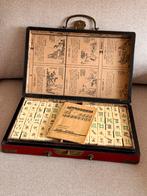 Mahjong spel in houten koffer, Drie of vier spelers, Ophalen, Gebruikt, Reisspel