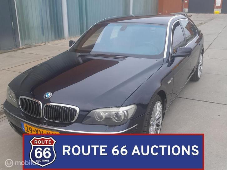 BMW 760Li | 2007 | Route 66 Auctions, Auto's, BMW, Bedrijf, Te koop, 7-Serie, Benzine, Overige carrosserieën, Handgeschakeld, Zwart