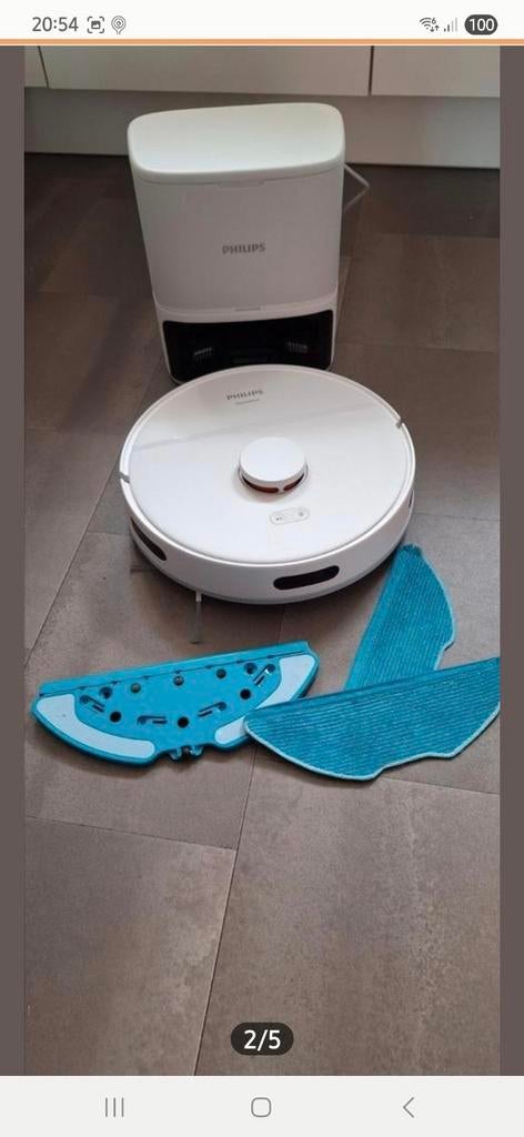 Robotstofzuiger met dweil, Witgoed en Apparatuur, Ophalen, Nieuw, Reservoir, Robotstofzuiger