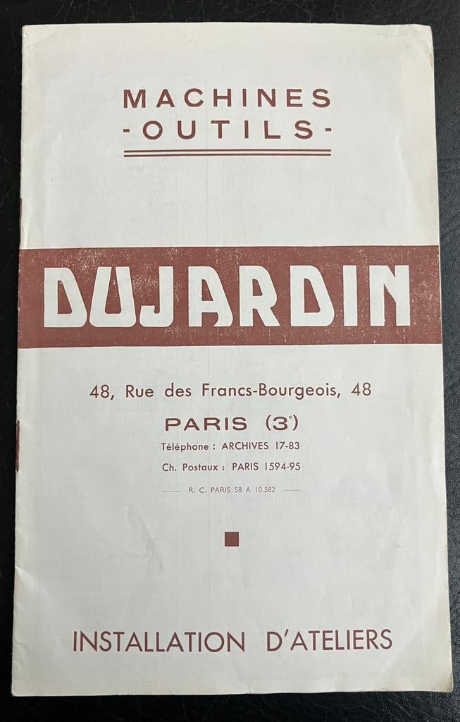 Oude Dujardin Catalogus Machines en gereedschappen, Boeken, Ophalen of Verzenden, Gelezen, Catalogus