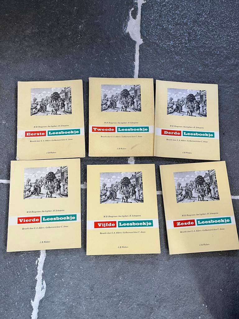 Leesboekjes M.B. Hoogeveen, Jan Ligthart, H. Scheepstra, Antiek en Kunst, Ophalen of Verzenden