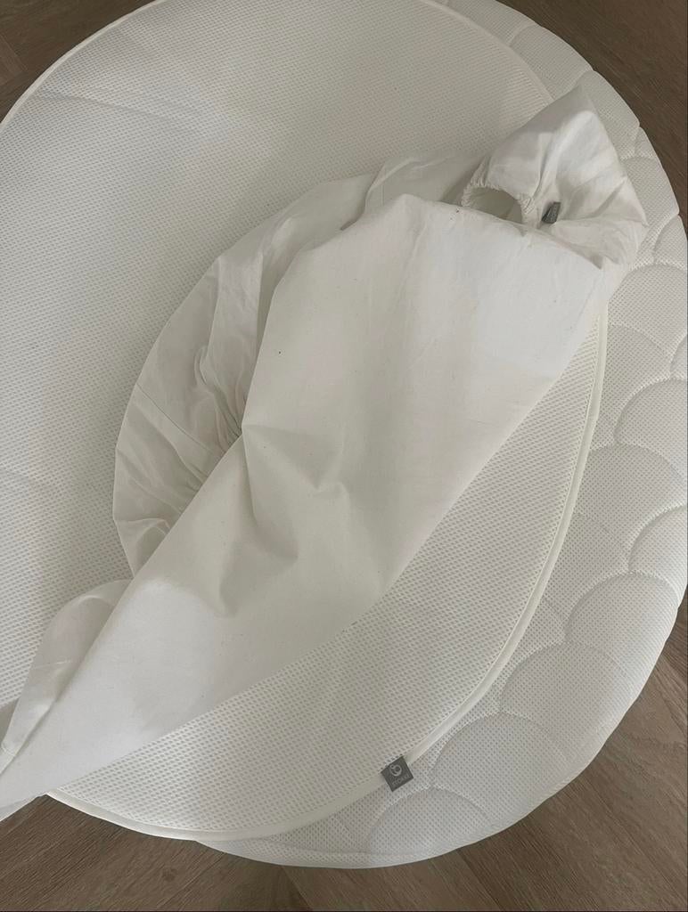 Stokke Sleepi Mini matras + beschermer + hoeslaken (nieuw), Jongetje of Meisje, Wit, Overige typen, Nieuw