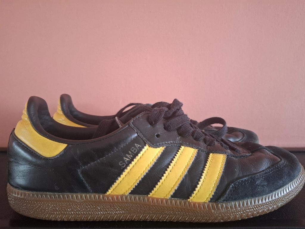 Adidas samba 70´s geel-zwart, Verzenden, Zwart, Sneakers of Gympen, Adidas