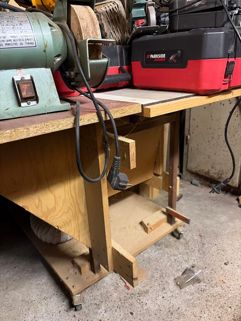 Zelfbouw Zaagtafel op Krachtstroom - Perfect Werkend + FREES, Doe-het-zelf en Verbouw, Gereedschap | Zaagmachines, Ophalen, Gebruikt