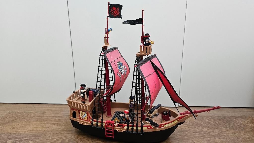 Playmobil 70411 Pirates piratenschip, Kinderen en Baby's, Speelgoed | Playmobil, Ophalen, Zo goed als nieuw, Complete set