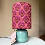 Prachtige Vintageing Tafellamp met retro Print! NIEUW, Ophalen of Verzenden, Zo goed als nieuw, Minder dan 50 cm