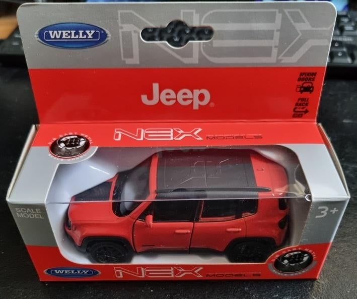 Welly Jeep Renegade trailhawk oranje, Hobby en Vrije tijd, Ophalen of Verzenden, Nieuw, Auto