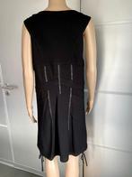 J83 Lauren Vidal maat 42=L jurk tuniek overgooier zwart, Kleding | Dames, Jurken, Zwart, Maat 42/44 (L), Lauren Vidal, Ophalen of Verzenden