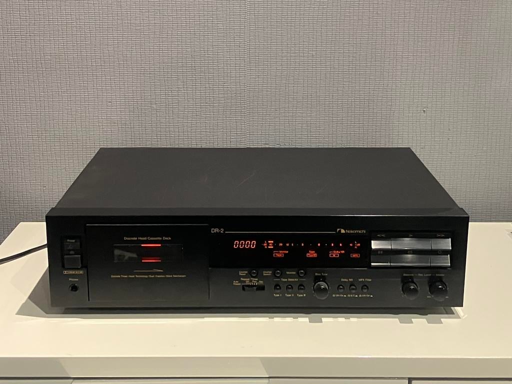Nakamichi DR2 3 kops cassettedeck, Audio, Tv en Foto, Cassettedecks, Ophalen of Verzenden, Enkel, Overige merken, Tiptoetsen