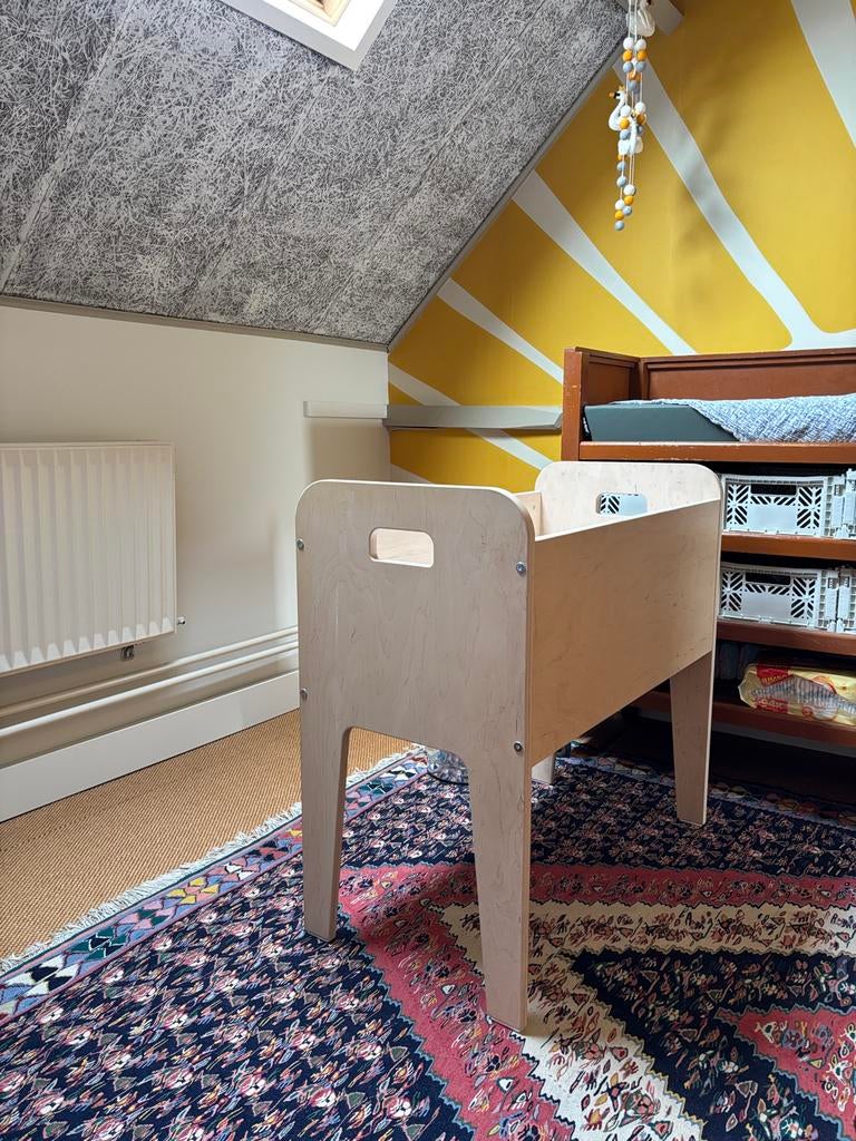 Houten wiegje - babybedje, Ophalen of Verzenden, Zo goed als nieuw, Wieg