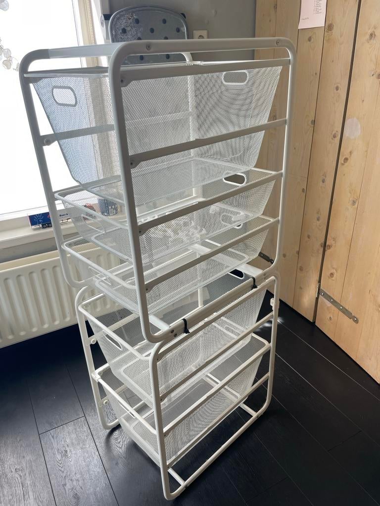 IKEA Witte metalen ladekast met 5 manden, Huis en Inrichting, Kasten | Overige, Ophalen of Verzenden, Gebruikt