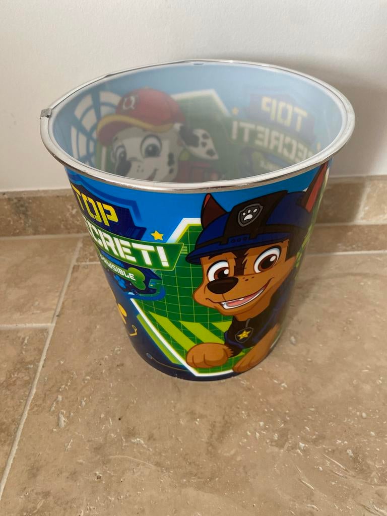 Paw Patrol prullenbakje - Ideaal voor kinderkamer, Kinderen en Baby's, Kinderkamer | Inrichting en Decoratie, Ophalen, Gebruikt