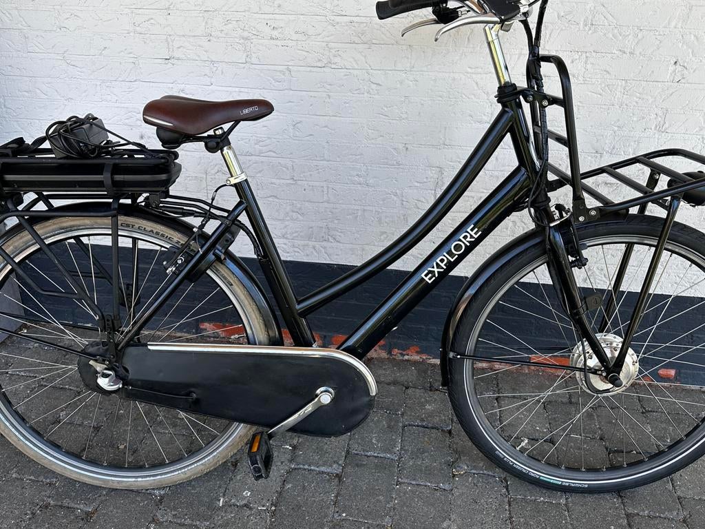 Elektrische omafiets taransportfiets, 53 tot 56 cm, Ophalen of Verzenden, Gebruikt, Versnellingen