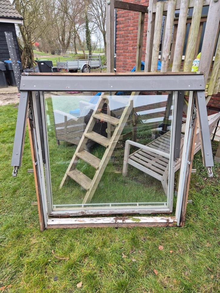 Dakraam 135x140., Doe-het-zelf en Verbouw, Glas en Ramen, Gebruikt, Dakraam, 120 tot 160 cm, 120 tot 160 cm, Dubbelglas, Ophalen