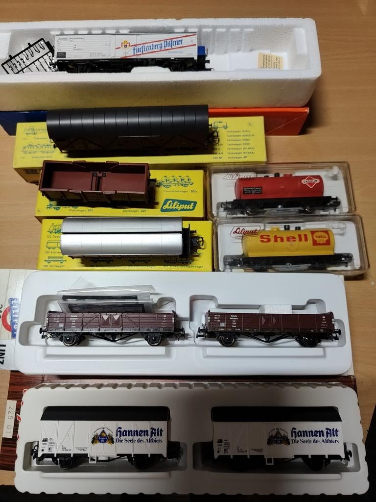 Liliput goederenwagons, Gelijkstroom, Wagon, Ophalen of Verzenden, Zo goed als nieuw