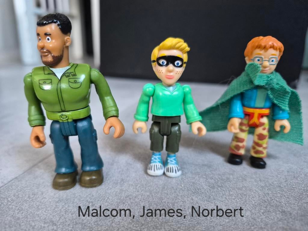 Brandweerman sam helden, Malcom, James en Norbert, Kinderen en Baby's, Speelgoed | Actiefiguren, Ophalen of Verzenden