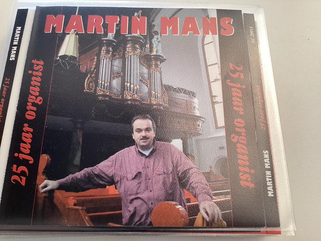 Martin Mans - 25 jaar organist CD, Ophalen of Verzenden, Gebruikt, Overige typen