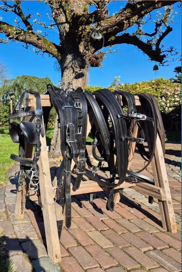 Ideal mentuig zwart Cob, Dieren en Toebehoren, Paarden en Pony's | Hoofdstellen en Tuigage, Ophalen of Verzenden, Zo goed als nieuw