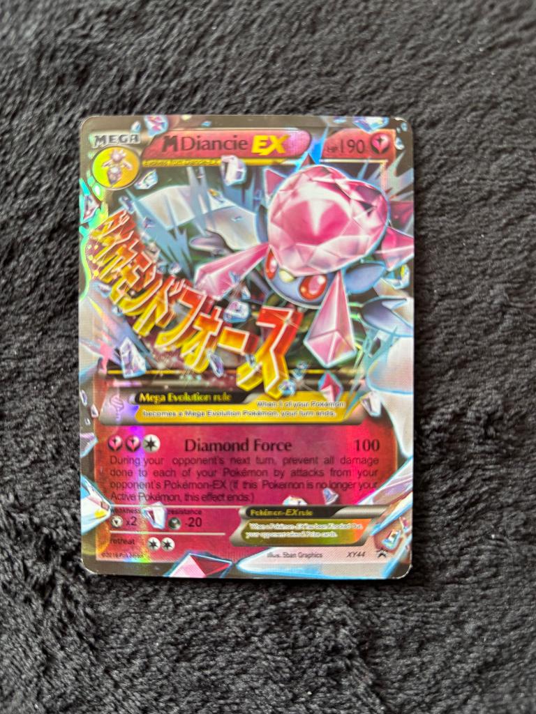 Pokemonkaart M Diancie (promo), Ophalen of Verzenden, Zo goed als nieuw, Losse kaart, Foil
