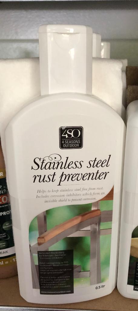 Nieuw 4 Stainless steel Roest Preventer 4 Seasons Outdoor, Tuin en Terras, Tuinmeubel-accessoires, Nieuw, Ophalen of Verzenden
