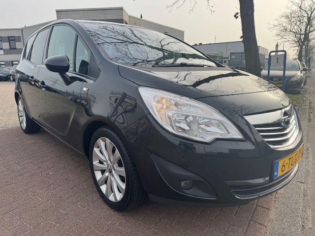 Opel Meriva 1.4 Turbo 120pk Cosmo Airco,Navigatie,Zwart Lede, Auto's, Opel, Bedrijf, Te koop, Meriva, ABS, Airbags, Airconditioning