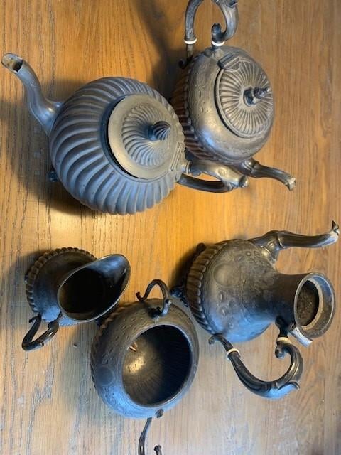 tinnen servies, Antiek en Kunst, Antiek | Tin, Ophalen