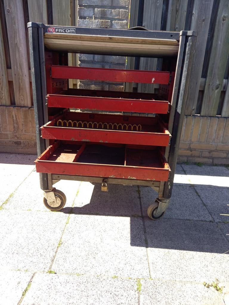 FACOM verrijbare gereedswagen, Auto diversen, Autogereedschap, Ophalen, Gebruikt