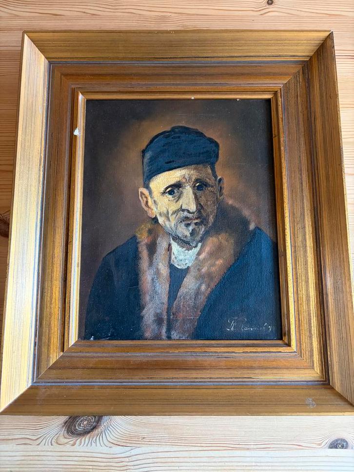 Olieverfschilderij: Portret van een Oude Man, Antiek en Kunst, Kunst | Schilderijen | Klassiek, Ophalen of Verzenden