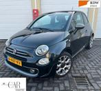 Fiat 500 SPORT HYBRIDE PANODAK/CRUISE/NL AUTO/, Stof, 40 €/maand, Zwart, 4 stoelen