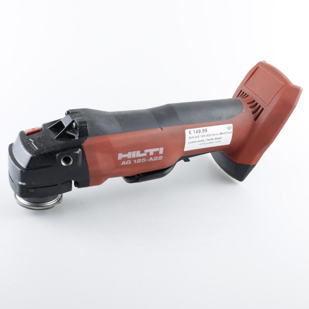 Hilti AG 125-A22 Accu-MultiTool Losse body | Nette Staat, Hilti, Zo goed als nieuw, Support@hilti.com, Hilti Corporation, Feldkircher Strasse 100, 
9494 Schaan
Liechtenstein