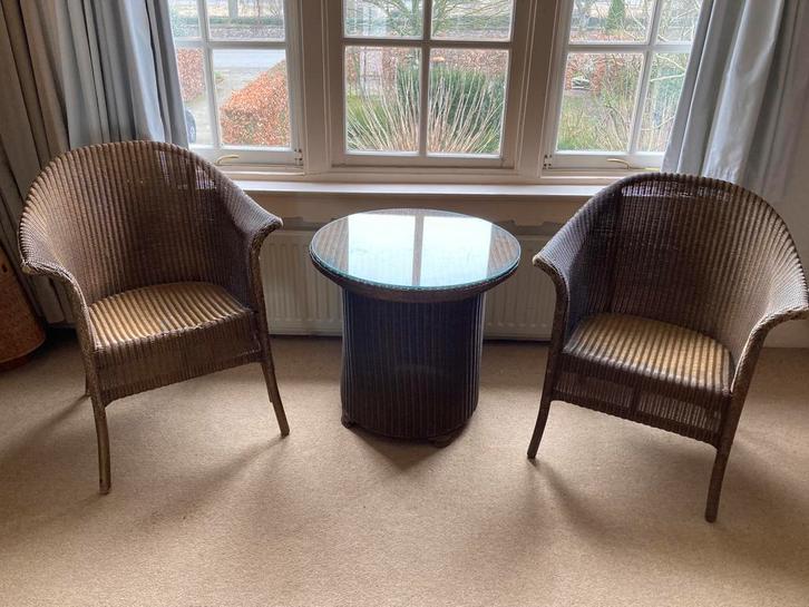 Lloyd Loom set, Antiek en Kunst, Antiek | Meubels | Stoelen en Banken, Ophalen