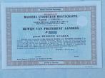Oud aandeel Madoera Stoomtram Maatschappij, Ophalen of Verzenden, Voor 1920, Aandeel