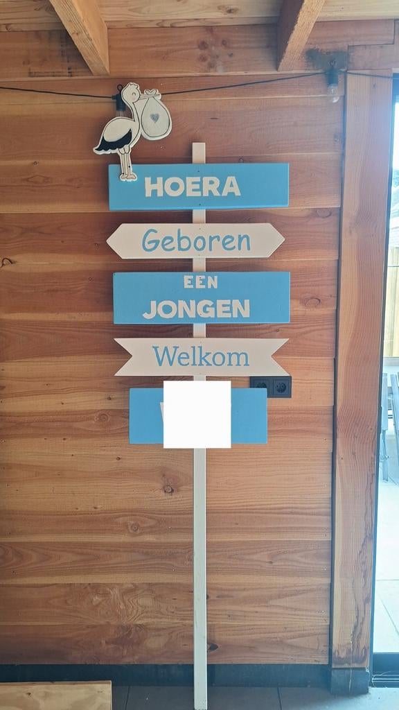 Geboortebord jongen, Ophalen of Verzenden