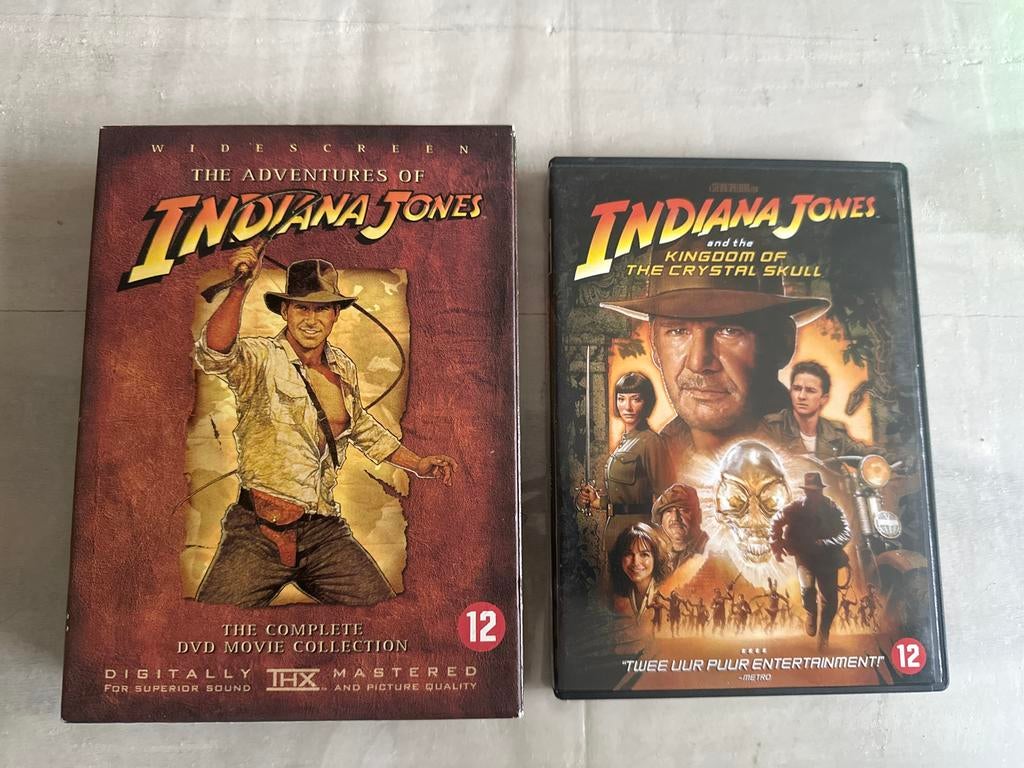 Indiana Jones Complete DVD Collectie + Kingdom of the Crysta, Vanaf 12 jaar, Ophalen of Verzenden, Zo goed als nieuw, Boxset