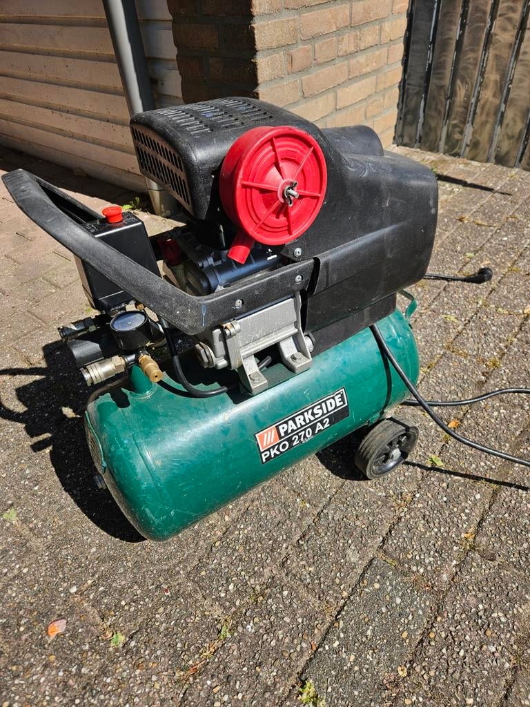 Parkside Compressor PKO 270 A2 - Gebruikt, Gebruikt, 6 tot 10 bar, Ophalen of Verzenden, Minder dan 200 liter/min