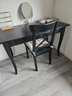 Sitetable/bureau Leksvik; zwart, Huis en Inrichting, Tafels | Sidetables, Ophalen, Gebruikt, 100 tot 150 cm, Rechthoekig