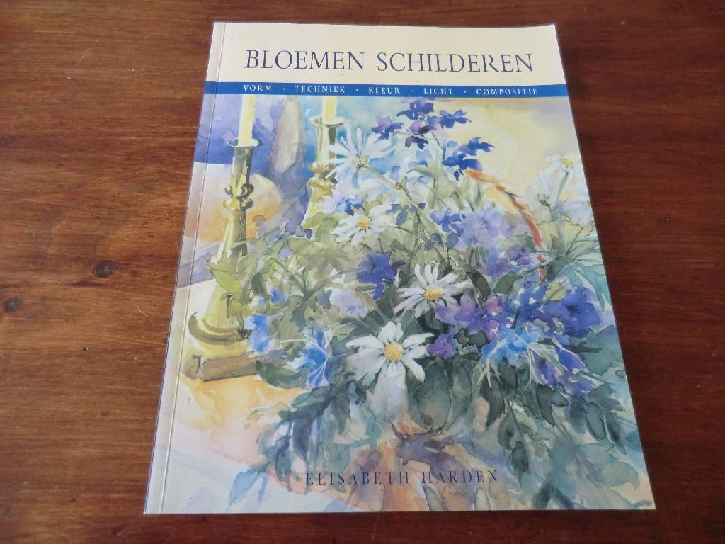 schilderboek - Bloemen schilderen - Elisabeth Harden, Boeken, Hobby en Vrije tijd, Ophalen of Verzenden, Gelezen, Tekenen en Schilderen