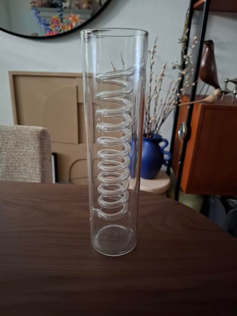 Ikea vintage glazen vaas / kandelaar, Ophalen of Verzenden, Zo goed als nieuw, Glas