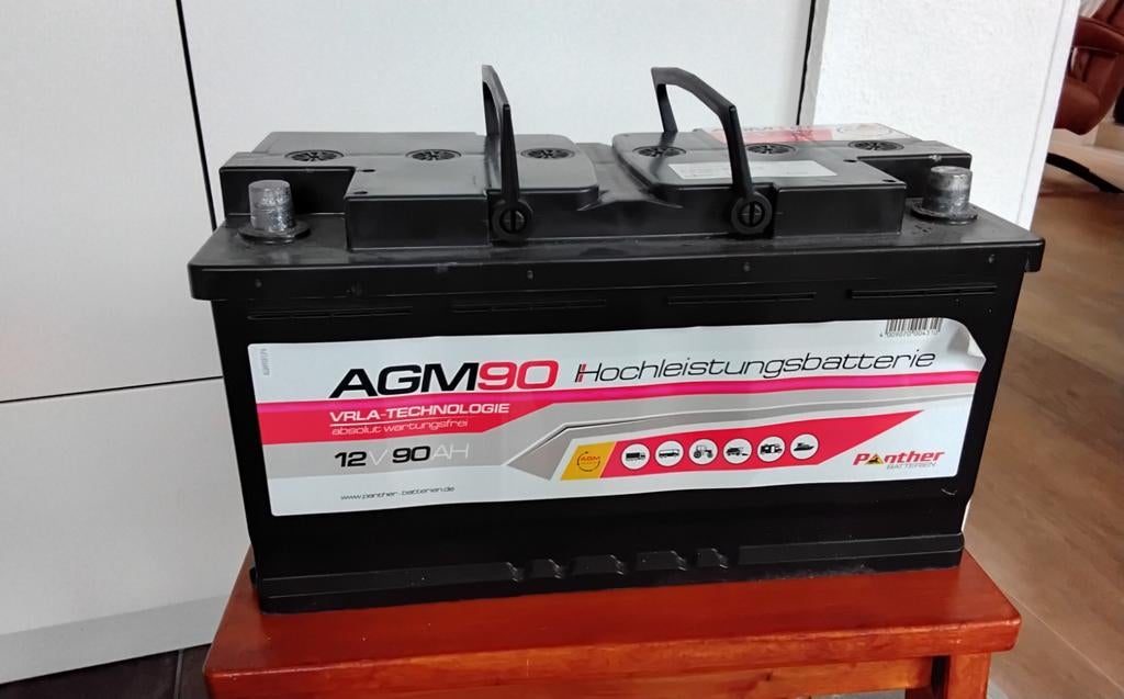 AGMTEC ACCU 12V 90AH  AFM.35X18XHOOG19, Ophalen, Nieuw