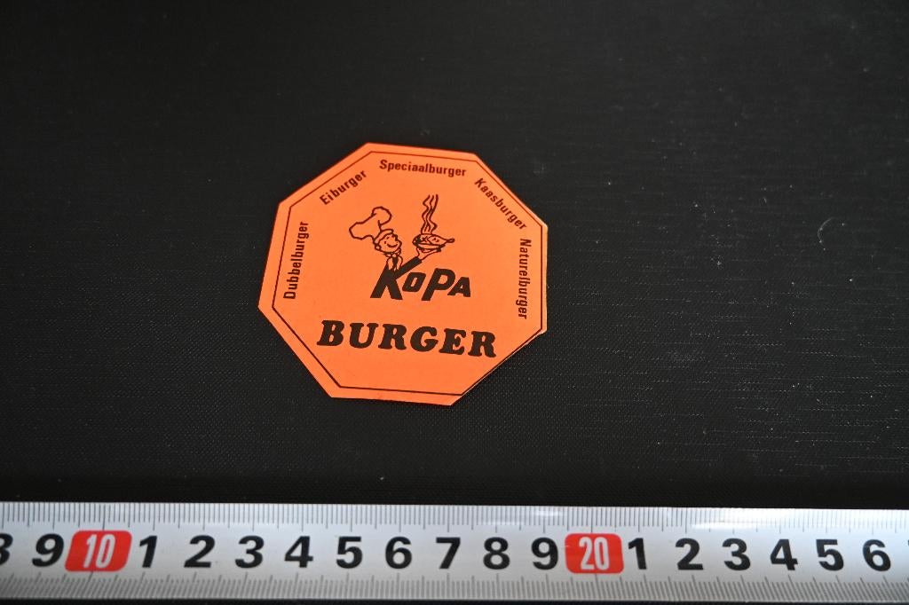 sticker KoPa Burger, Verzamelen, Stickers, Zo goed als nieuw, Ophalen