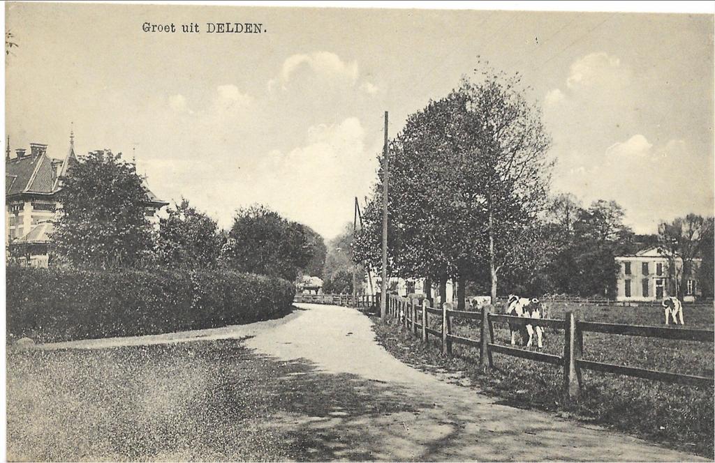 Oude Ansichtkaart Groet uit Delden - Historisch Gezicht, Verzamelen, Ophalen, Overijssel